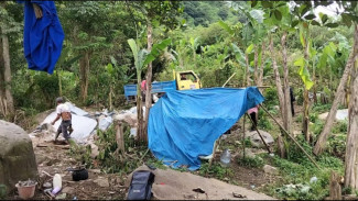 Diduga Tambang Batu Ilegal Menggeliat di Kaki Gunung Batu Sukaharja, Aparat Diminta Turun Tangan