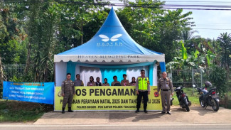 Polsek Tanjungsari Dirikan Posko Pengamanan Nataru, Libatkan Satpol PP dan Pramuka