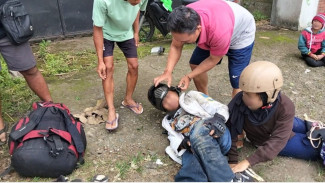 Diduga Mengantuk, Motor Oleng di Transyogi Bogor: Remaja 17 Tahun Patah Tulang, Dua Penumpang Luka Ringan