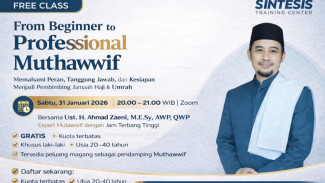 SINTESIS Training Center Hadirkan Free Class “From Beginner to Professional Muthawwif”