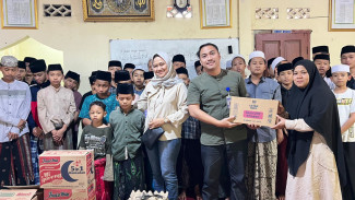 Bukti Kepedulian Sosial, YBM BRI Bogor Pajajaran Bantu Santri Ponpes Manbaul Hisan di Sukahati