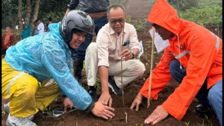 Antam UBPE Pongkor Dukung Program Hutan Kota di Nanggung, Salurkan Ribuan Bibit Pohon
