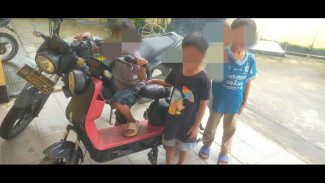 Naik Sepeda Listrik Lalu Mogok, 3 Bocah Asal Rumpin Tersesat di Gunungsindur