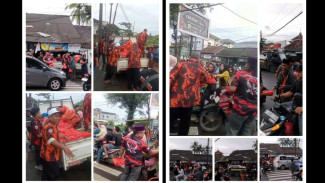 Pemuda Pancasila Cariu Bagikan 1.000 Takjil Gratis untuk Warga dan Pengguna Jalan di Bulan Ramadan