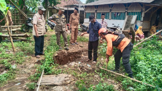 Pergerakan Tanah di Rabak Rumpin, 9 KK Mengungsi, Warga Diminta Waspada