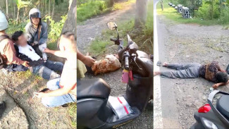 Moge Benelli Tabrak Motor Legenda di Transyogi Cariu, Dua Warga Luka-luka