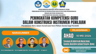Dosen dan Mahasiswa S3 UNJ Latih Guru Nurul Iman Parung Susun Instrumen Penilaian Berkualitas
