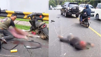 Pickup Hilang Kendali di Turunan Selarong Puncak, Tabrak 3 Motor dan Ibu Hamil