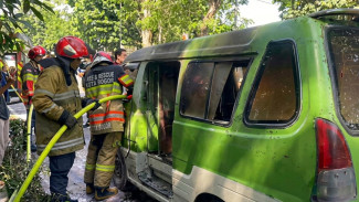 Angkot Trayek 16 Terbakar di Bogor, Sopir Dengar Ledakan Sebelum Api Membesar