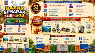 Bazar Semarak HJB ke-544 Hadir di Bogor, 52 Tenant Ramaikan Pasar Kebon Kembang