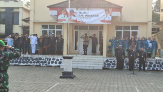 Kapolsek Megamendung Pimpin Upacara Hari Jadi Bogor ke-544 Tingkat Kecamatan