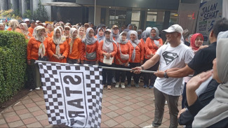Ratusan Warga Meriahkan Jalan Sehat HJB ke-544 di Bogor Barat, Puskesmas Semplak Ajak Hidup Sehat