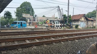 Pagar Pembatas Rel Kebon Pedes Bogor Ditargetkan Rampung Dua Pekan, Cegah Kecelakaan Berulang