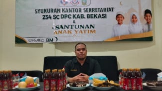 Ketua Josua Hizkia Luhulima Resmikan 234 SC Bekasi Raya, Santuni 50 Anak Yatim