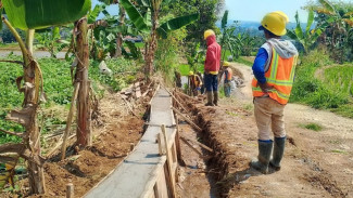 Irigasi Rp195 Juta Dibangun di Pancawati Bogor, Petani Rela Hibahkan Lahan Demi Cegah Gagal Panen
