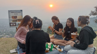 Sunset Puncak Bogor yang Memikat, Humairah Kopi Jadi Tempat Favorit Menikmati Senja