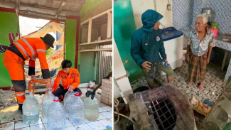145 KK di Sukaresmi Bogor Terdampak Kekeringan, BPBD Salurkan 4.000 Liter Air Bersih
