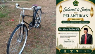 Jabat Kepala KUA Parungpanjang, Ahmad Baedowi Pulang Kampung dan Bertekad Gunakan Sepeda Ontel Selama Bertugas