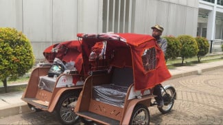Bogor Terima 160 Becak Listrik Prabowo, Dishub Atur SIM dan Rute Operasional