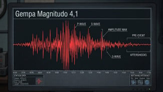Gempa M4,1 Guncang Barat Daya Bogor, Kedalaman Hanya 5 Km