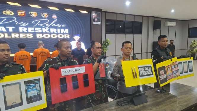 Polres Bogor pelaku penyerangan Mako Brimob Cikeas Bogor.
