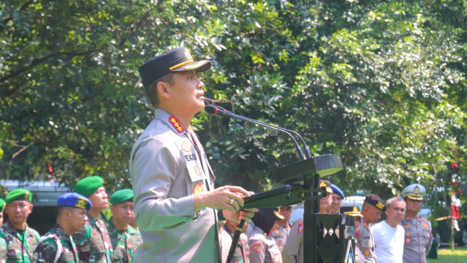 1.026 Personil Gabungan Apel di Kebun Raya Bogor