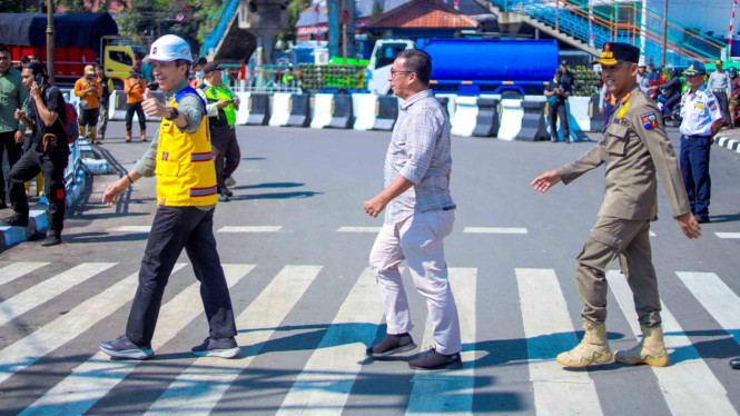 Walikota Bogor Dedie Rachim Resmi Membuka Zebra Cross Stasiun Bogor