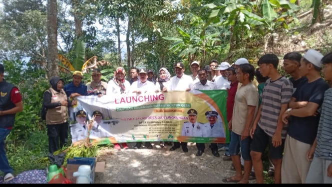 Launcing Bankeu Infrastruktur Desa Kampung Sawah Kecamatan Rumpin