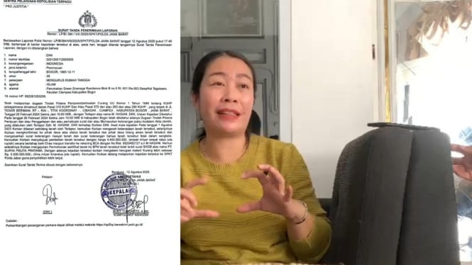 Dini warga yang melaporkan Anggota DPRD Kabupaten Bogor M.Hasani.