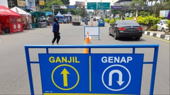 Ganjil Genap arah Puncak Bogor