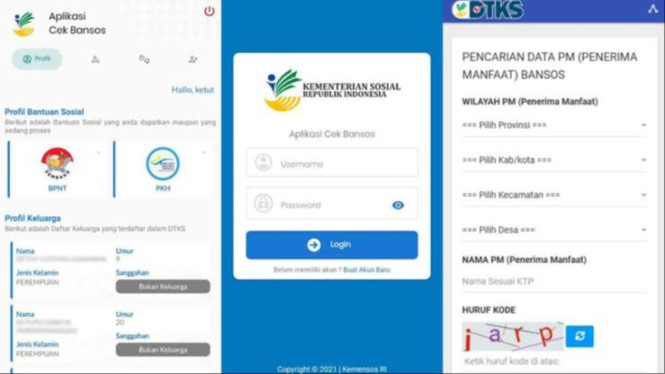 Cara cek penerima bansos BPNT dan PKH