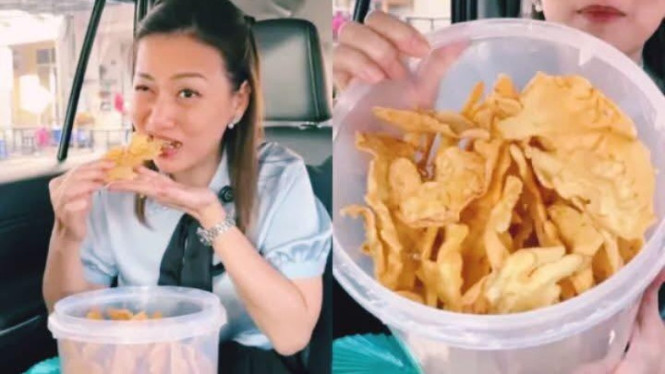 Food Vloger Nanakoot Reviu Peyek Pingkan Mambo