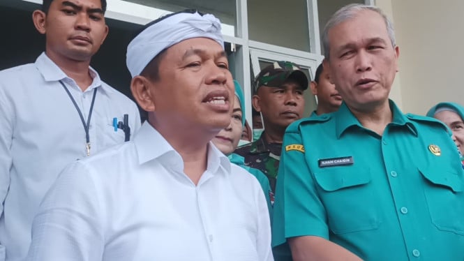 Gubernur Jawa Barat Dedi Mulyadi di RSUD Kota Bogor