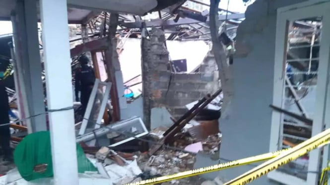Lokasi ledakan misterius di Pamulang
