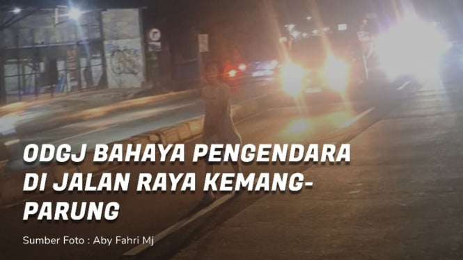 Seorang wanita diduga ODJG bahayakan pengendara