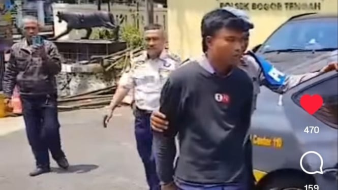 Pelaku Getok parkir 100 ribu di Surya Kencana Kota Bogor