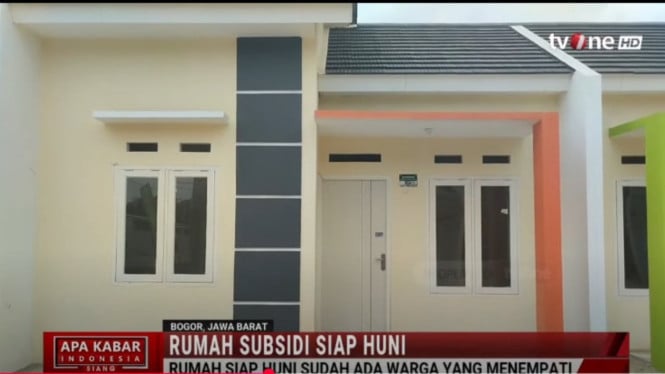 Rumah subsidi di Perumahan Pesona Kahuripan 10, Cileungsi, Bogor.