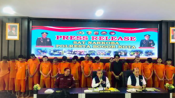 Satnarkoba Polresta Bogor Kota ungkap kasus di Bulan September
