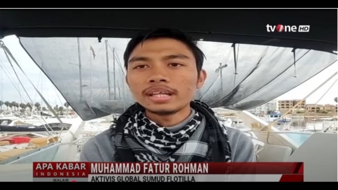 Muhammad Fatur Rohman Aktivis Global Sumud Flotilla