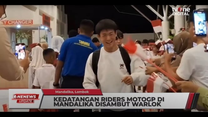 Rider MotoGP Tiba di Lombok