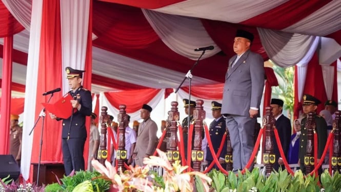 Bupati Bogor Upacara Kesaktian Pancasila 2025.
