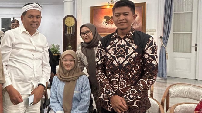 Gubernur Jawa Barat Dedi Mulyadi bertemu Korban Truk tambang