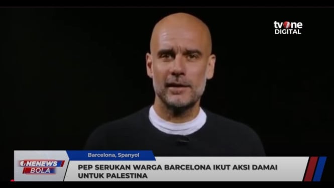 Pep Guardiola Serukan Aksi Damai untuk Gaza