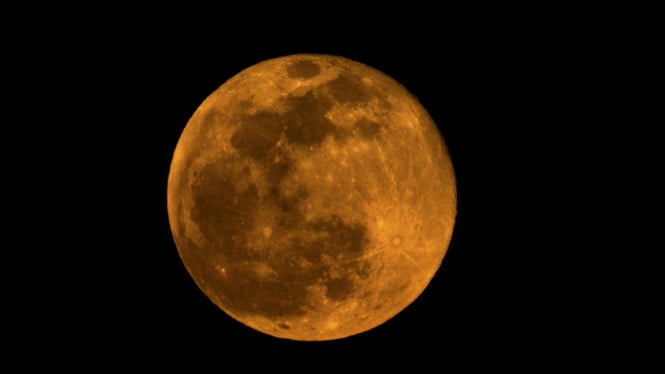 Penampakan cahaya Bulan dI Langit Pamijahan