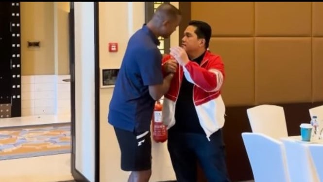 Erick Thohir dan Patrick Kluivert