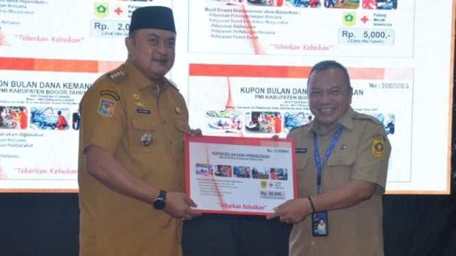Bupati Bogor, Rudy Susmanto dukung PMI Kabupaten Bogor