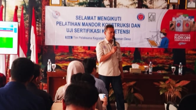 Pelatihan Mandor Konstruksi dan Uji Sertifikasi Kompetensi.