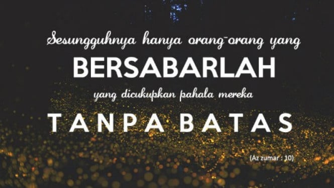 Sabar Itu Tidak Ada Batasnya