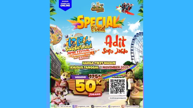 Promo Adit Sopo Jarwo Jungeland Sentul