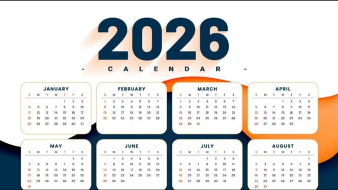 Catat! Kalender 2026 : ada 17 Hari Libur dan 8 Cuti Bersama
